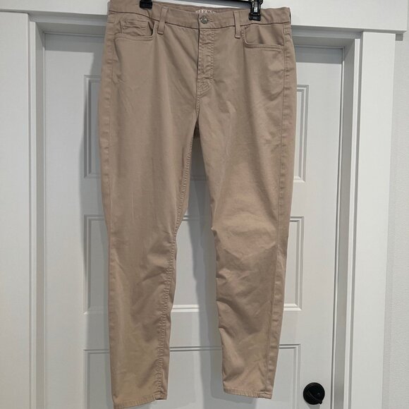 Jen 7 By 7 For All Mankind Size 12 Beige Neutral Mid-Rise Ankle Skinny Jeans - Picture 2 of 8